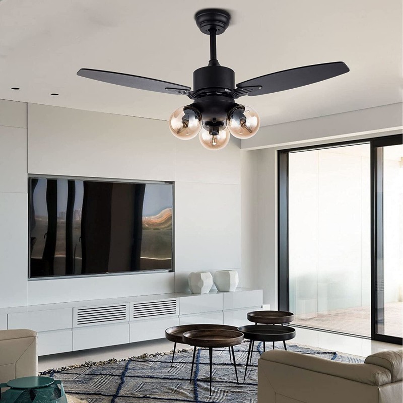 Smart Rustic Modern Ceiling Fans with Lights | Ping Lighting