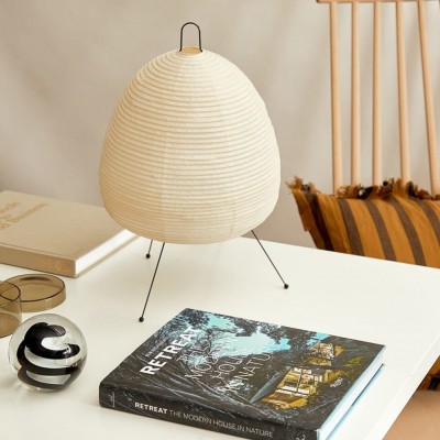 Salvatore Japanese Paper Akari Table Lamp 1A Salvatore Japanese Paper Akari Table Lamp 1A