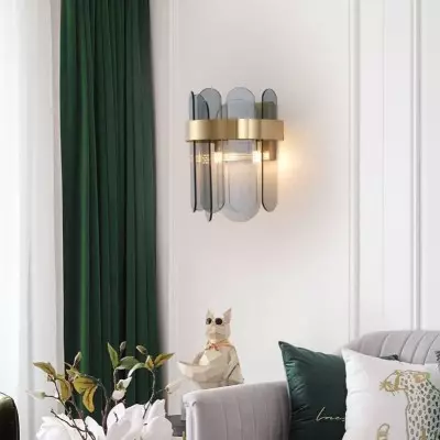 Aashvi Contemporary Wall Sconce With Art Glass Shades Aashvi Contemporary Wall Sconce With Art Glass Shades