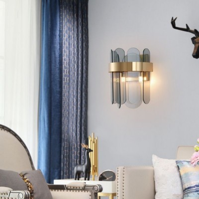 Aashvi Contemporary Wall Sconce With Art Glass Shades Aashvi Contemporary Wall Sconce With Art Glass Shades