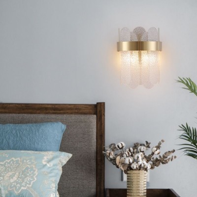 Aashvi Contemporary Wall Sconce With Art Glass Shades Aashvi Contemporary Wall Sconce With Art Glass Shades