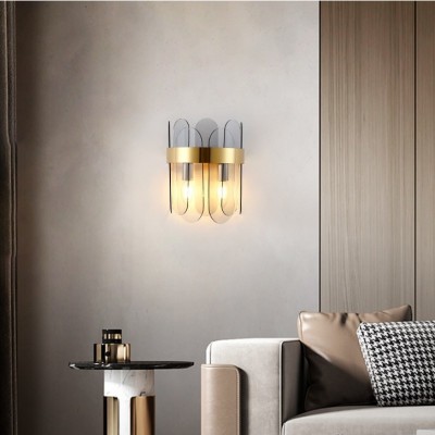 Aashvi Contemporary Wall Sconce With Art Glass Shades Aashvi Contemporary Wall Sconce With Art Glass Shades