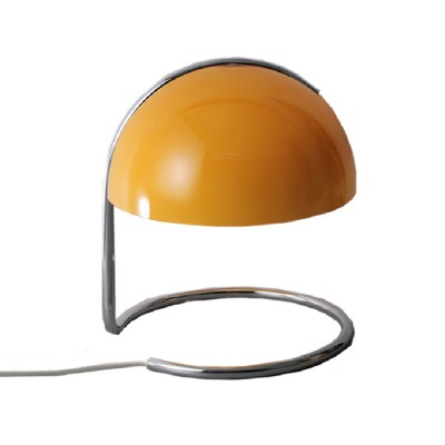 Bauhaus Bedside Table Lamps With Dome Glass Shades Orange Bauhaus Bedside Table Lamps With Dome Glass Shades Orange
