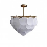 Quincy Modern Round 4-tier Disc Glass Chandelier Quincy Modern Round 4-tier Disc Glass Chandelier