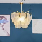 Quincy Modern Round 4-tier Disc Glass Chandelier Quincy Modern Round 4-tier Disc Glass Chandelier