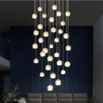 Yara Cluster Crystal Ball Chandelier For Staircases Yara Cluster Crystal Ball Chandelier For Staircases