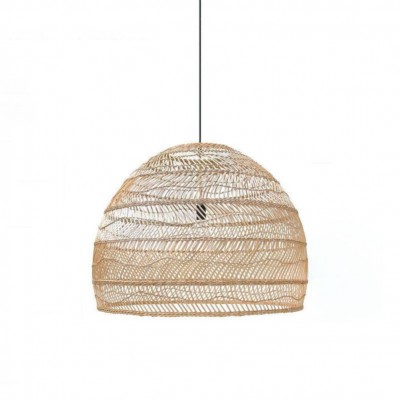 Juno Scandinavian Boho Woven Wicker Rattan Pendant Light