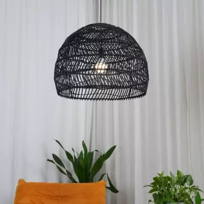 Juno Scandinavian Boho Woven Wicker Rattan Pendant Light Juno Scandinavian Boho Woven Wicker Rattan Pendant Light