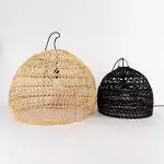 Juno Scandinavian Boho Woven Wicker Rattan Pendant Light