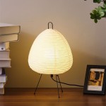 Salvatore Japanese Paper Akari Table Lamp 1A Salvatore Japanese Paper Akari Table Lamp 1A