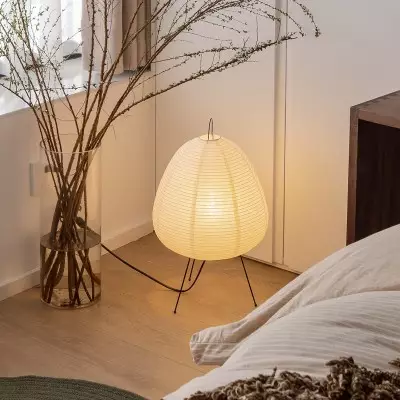 Salvatore Japanese Paper Akari Table Lamp 1A Salvatore Japanese Paper Akari Table Lamp 1A