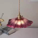 Callista Retro Lotus Creative Glass Pendant Light