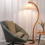 Anamika Vintage Mid Century Wooden Floor Lamp Anamika Vintage Mid Century Wooden Floor Lamp