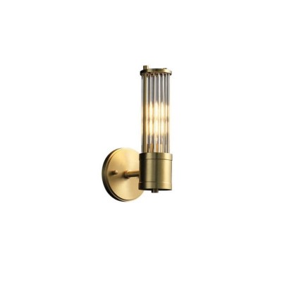Prisha Farmhouse Gold Candle Fluted Glass Wall Sconces Prisha Farmhouse Gold Candle Fluted Glass Wall Sconces
