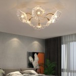 Pranavi Lotus Leaf Glass Ceiling Light