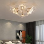 Pranavi Lotus Leaf Glass Ceiling Light
