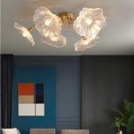 Pranavi Lotus Leaf Glass Ceiling Light