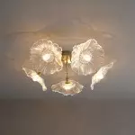 Auroran Modern Crystal Semi Flush Mount Ceiling Light Auroran Modern Crystal Semi Flush Mount Ceiling Light