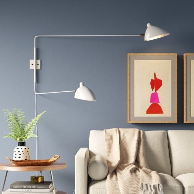 Radha Swing Arm Industrial Modern Wall Sconce Radha Swing Arm Industrial Modern Wall Sconce