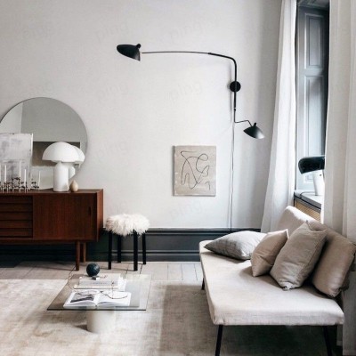 Radha Swing Arm Industrial Modern Wall Sconce Radha Swing Arm Industrial Modern Wall Sconce