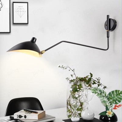 Radha Swing Arm Industrial Modern Wall Sconce Radha Swing Arm Industrial Modern Wall Sconce