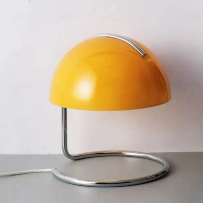 Olivia Bauhaus Bedside Table Lamps With Dome Glass Shades Olivia Bauhaus Bedside Table Lamps With Dome Glass Shades