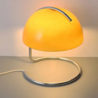 Olivia Bauhaus Bedside Table Lamps With Dome Glass Shades Olivia Bauhaus Bedside Table Lamps With Dome Glass Shades