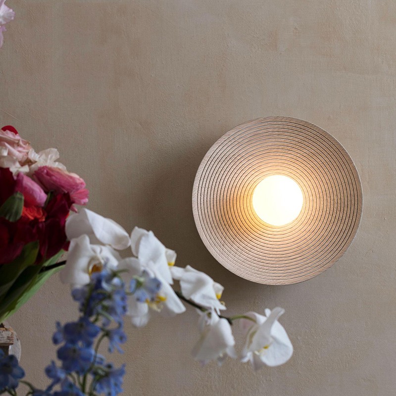 Japanese Wabi Sabi Round Wall Sconce Ping Lighting