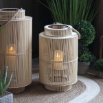 Bhavna Mirabel Japanese Indoor Outdoor Bamboo Floor Lanterns