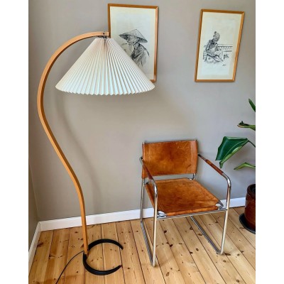 Anamika Vintage Mid Century Wooden Floor Lamp