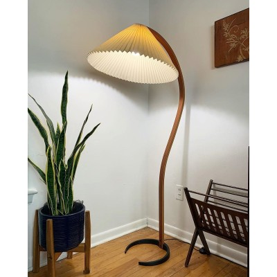 Anamika Vintage Mid Century Wooden Floor Lamp