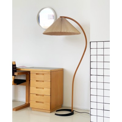 Anamika Vintage Mid Century Wooden Floor Lamp