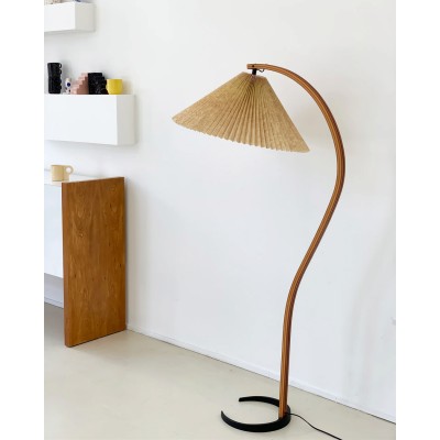 Anamika Vintage Mid Century Wooden Floor Lamp