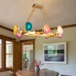Camilla Agate Chandelier with Colorful Agate Slices Camilla Agate Chandelier with Colorful Agate Slices