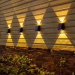 Ozuri Modern Trapezoid Solar Outdoor Wall Sconce