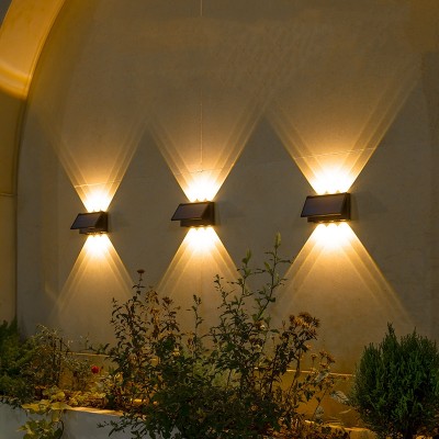 Ozuri Modern Trapezoid Solar Outdoor Wall Sconce Ozuri Modern Trapezoid Solar Outdoor Wall Sconce