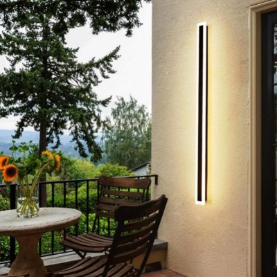 Nysa Minimalist Linear IP67 Waterproof LED Exterior Wall Lights For Porch Nysa Minimalist Linear IP67 Waterproof LED Exterior Wall Lights For Porch