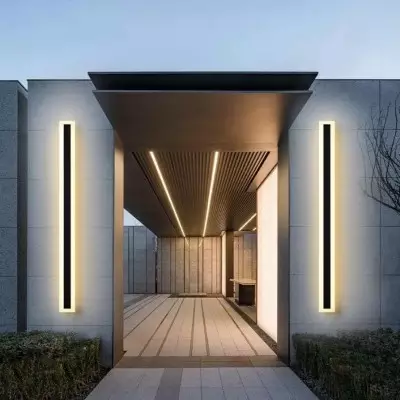 Nysa Minimalist Linear IP67 Waterproof LED Exterior Wall Lights For Porch Nysa Minimalist Linear IP67 Waterproof LED Exterior Wall Lights For Porch