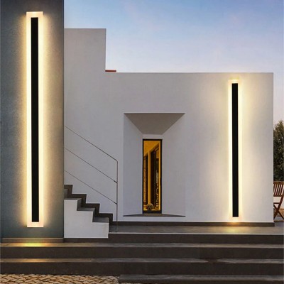 Nysa Minimalist Linear IP67 Waterproof LED Exterior Wall Lights For Porch Nysa Minimalist Linear IP67 Waterproof LED Exterior Wall Lights For Porch