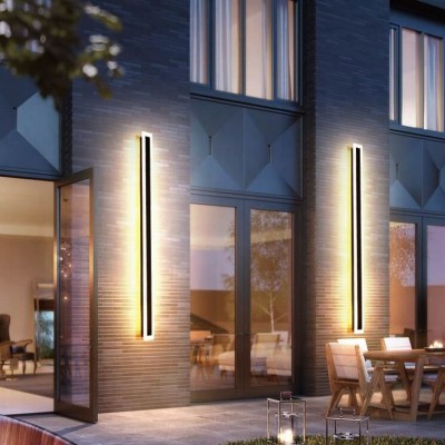 Nysa Minimalist Linear IP67 Waterproof LED Exterior Wall Lights For Porch Nysa Minimalist Linear IP67 Waterproof LED Exterior Wall Lights For Porch