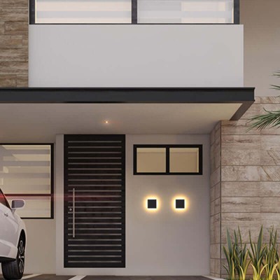 Siya Simple Waterproof Round/Square LED Outdoor Wall Lights Siya Simple Waterproof Round/Square LED Outdoor Wall Lights
