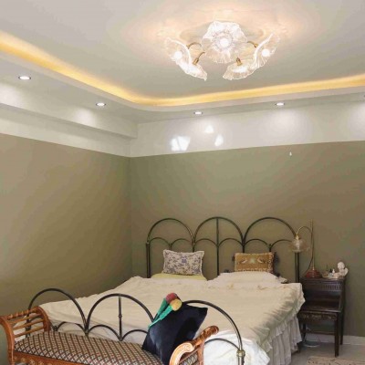Pranavi Lotus Leaf Glass Ceiling Light Pranavi Lotus Leaf Glass Ceiling Light