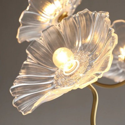 Pranavi Lotus Leaf Glass Ceiling Light Pranavi Lotus Leaf Glass Ceiling Light