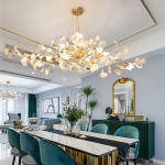 Vesper Luxurious Ginkgo Leaf Chandelier Vesper Luxurious Ginkgo Leaf Chandelier