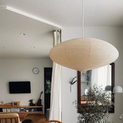 Gino Japanese Rice Paper Lantern Akari 15A Pendant Light Gino Japanese Rice Paper Lantern Akari 15A Pendant Light
