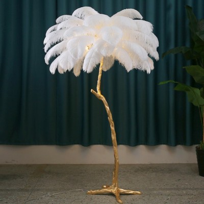 Aita Ostrich Feather Floor Lamp