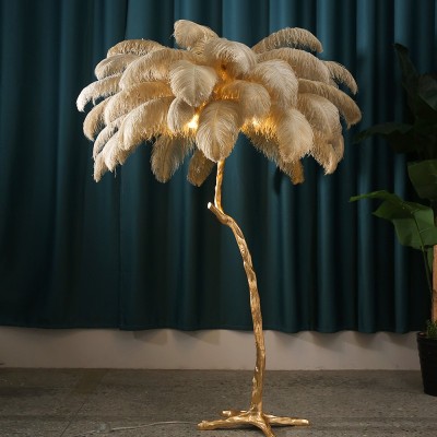 Aita Ostrich Feather Floor Lamp