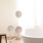 Anoushka Nora Silver Flower Shaped Mid Century Modern Floor Lamp 2093