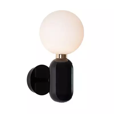 Saira Modern Milk Globe Glass Wall Sconce Saira Modern Milk Globe Glass Wall Sconce