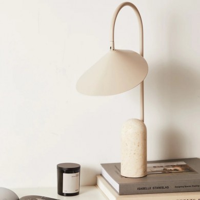 Zoya Marble Base Alocasia Leaf Table Lamp